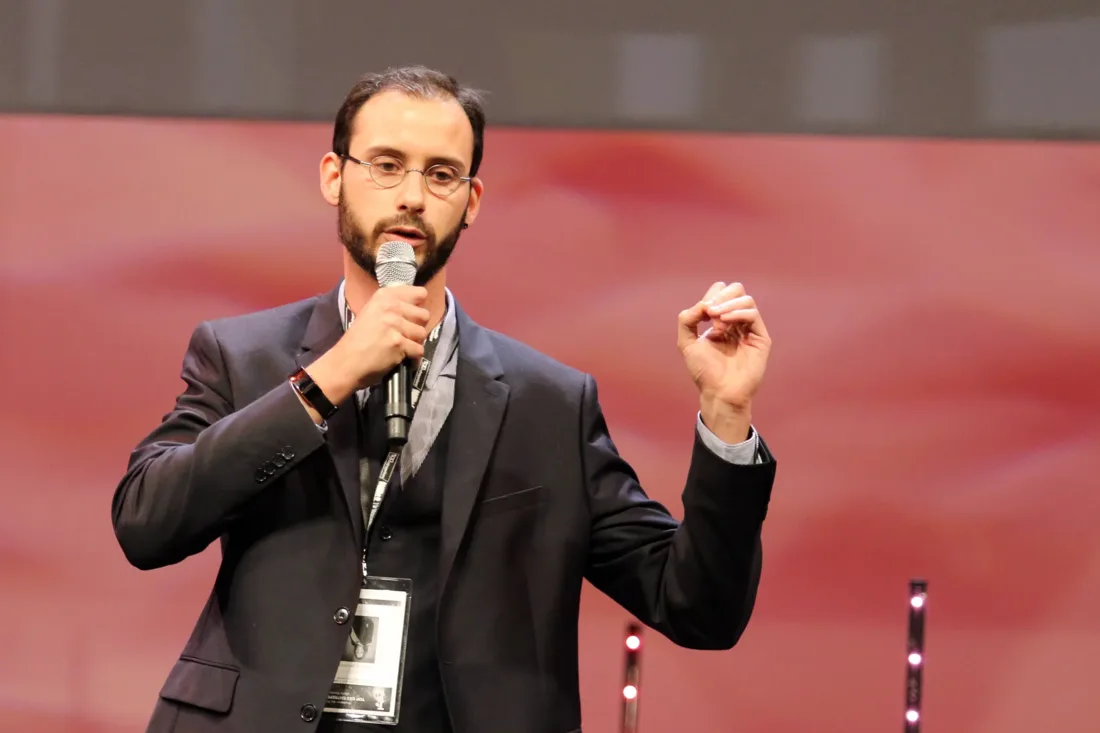 Nicolas Naïditch animant une intervention